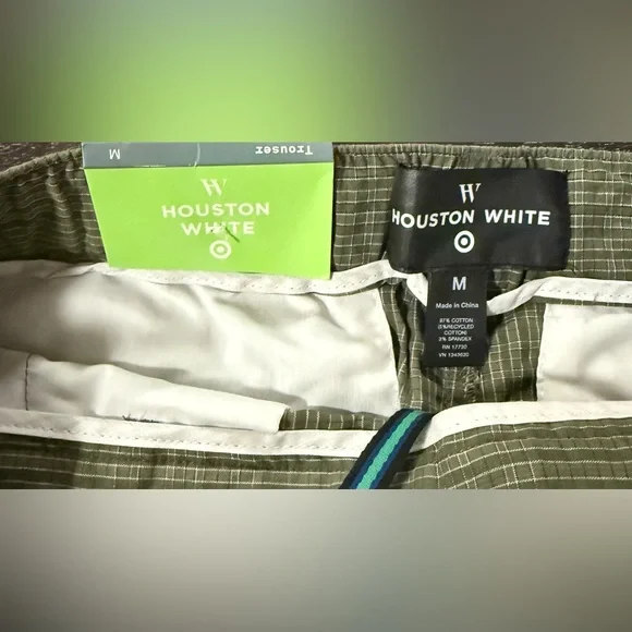 NWT Men's Green Checkered Trousers - Picture 5 of 5